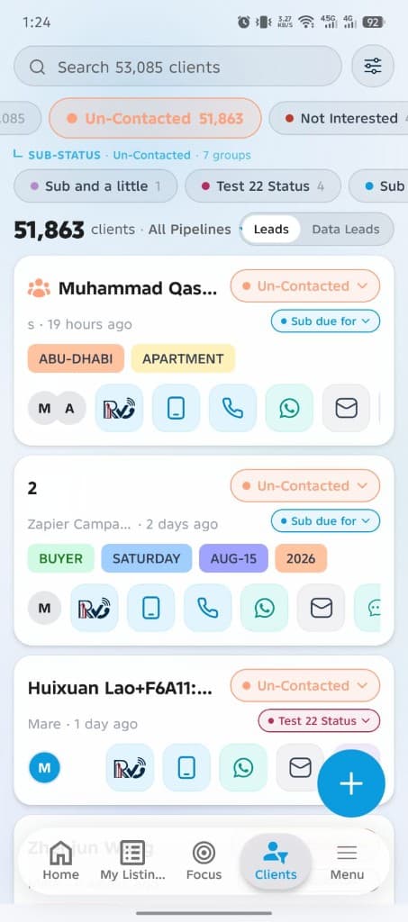 VIQ CRM mobile client pipeline